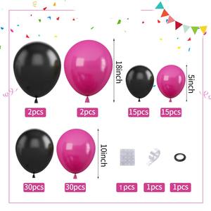 Paquete <span class=keywords><strong>de</strong></span> 97 Globos Rojos y Negros <span class=keywords><strong>para</strong></span> Decoración <span class=keywords><strong>de</strong></span> Cumpleaños, <span class=keywords><strong>Bodas</strong></span> y Fiestas, Guirnalda <span class=keywords><strong>de</strong></span> Globos, Arco <span class=keywords><strong>de</strong></span> Globos - Product Image 4