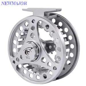 Newmajor 3/4 5/6 7/8 WT Fly balıkçılık tekerlek alüminyum Fly balıkçılık Reel Fly Reel CNC makinesi kesim büyük çardak döküm