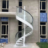 Moderne Treppenstufen mit Geländer-Layout, Fortschrittliche Gerade Stahlkonstruktion, Glas-Treppe