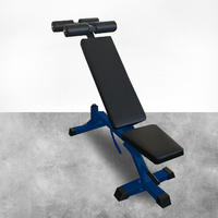 Banc FID réglable robuste banc réglable plat avec extension de jambe et courbure des jambes banc d'entraînement assis ab