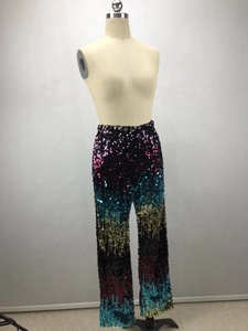 Haut à la mode prêt à l'expédition femmes fête porter des pantalons à paillettes pantalons - Product Image 3