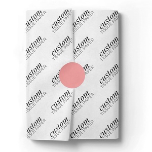 Hot Sale Custom Logo Printed Grease Gift Packaging Proof <b>Tissue</b> <b>Paper</b> With Custom Sticker - Product Image 2