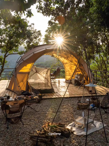 Tente de <span class=keywords><strong>camping</strong></span> <span class=keywords><strong>Neptune</strong></span> à une chambre, pour l'extérieur, quatre saisons, tente extensible, tissu en nylon épaissi, dôme sphérique, coupe-vent, imperméable - Product Image 3