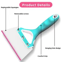 Raclette professionnelle pour film teinté de voiture, spatule flexible en TPU, manche en caoutchouc auto-réparant, installation précise de film automobile