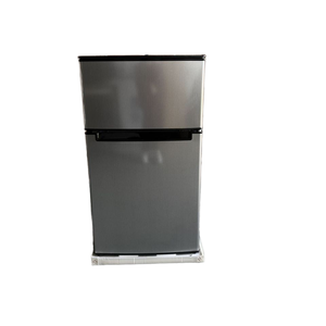 90L Mini <b>Refrigerator</b> 220V50HZ Double Doors Small Size No Frost Freezer Sliver Lower Watt Energy for Department Use Frequency Co - Product Image 1