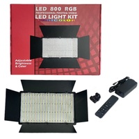 Lampe de studio photo U800Led RGB 50W à température de couleur réglable 3200-5600K avec télécommande pour TikTok YouTube Vlog