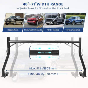 Support d'échelle de camion d'extension de portique de support de lit de camionnette en acier antirouille 4x4 pour <span class=keywords><strong>Dogde</strong></span> Ram et Ford série F, support d'extension - Product Image 3