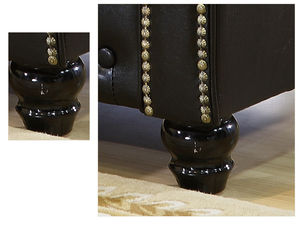 Canapé <span class=keywords><strong>causeuse</strong></span> 3 places, en cuir véritable, style rétro, prévente, meuble de maison nordique, de salon, chambre à coucher, café, Bar - Product Image 4