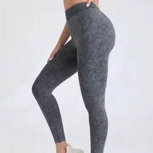 Pantalons de yoga avec logo personnalisé, leggings confortables et extensibles pour femmes, leggings avec poches latérales pour femmes, leggings de yoga - Product Image 4