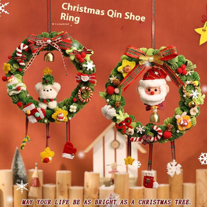 Ornement de porte de Noël fait main pour cadeau de fêtes, décoration de scène, décoration de Noël, barre torsadée unique - Product Image 2