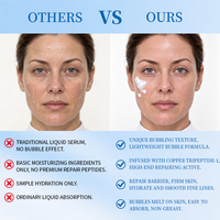 EKBER OEM & ODM Répare la barrière cutanée endommagée Stimule la régénération cutanée Essence à bulles de peptide de cuivre bleu Formule personnalisée