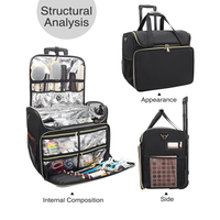 Sac de maquillage professionnel personnalisé pour beauté et coiffeur avec bandoulière