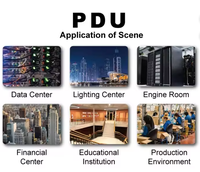 PDU 1U 10 pouces de type USA à 4 prises avec interrupteur marche/arrêt, unité de distribution d'alimentation pour armoire conforme aux normes américaines