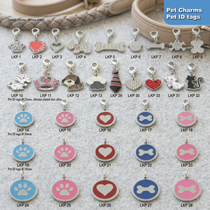 Collar Personalizado para Perro con Letras de Diamantes de Imitación, Nombre, Navidad, Metal, Rosa, Azul, Negro, Ajustable, Accesorio para Mascotas - Product Image 2