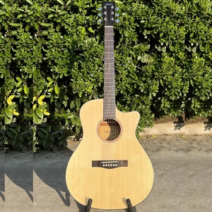 Aiersi Guitare acoustique brillante fabriquée en usine en épicéa de Sitka massif Corps en acajou <span class=keywords><strong>OM</strong></span>/Dreadnought bonne qualité OEM ODM prix d'usine - Product Image 3