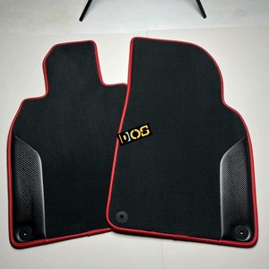 DOS Custom Black Auto Floor Liners with Carbon Fiber Side and GT3 Logo for <strong>Porsche</strong> 911 GT3 Special Floor <strong>Carpets</strong> - Product Image 1