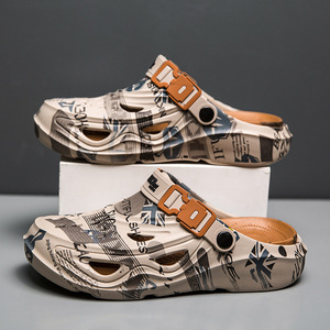 Fashion Men's Summer Outdoor Beach Sandals Dual-Purpose Soft Sole Closed Toe <strong>Slippers</strong> Non-Slip Wear-Resistant Breathable <strong>Clogs</strong> - Product Image 4