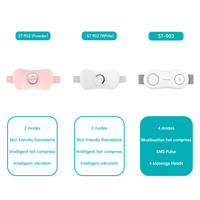 Ceinture chauffante intelligente portable rose à 15 vitesses avec lumière rouge et compresse chaude pour soulagement des douleurs menstruelles et cervicales, thérapie TENS