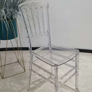 Chaise Chiavari à sceller à chaud, en plastique blanc, acrylique, Phoenix, <span class=keywords><strong>Napoléon</strong></span>, empilable, transparente, en résine, pour mariage - Product Image 2