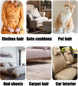 Guantes Reutilizables de Cinco Dedos para Eliminar Pelo de Mascotas, Herramienta Manual de Plástico para Quitar Pelos de Alfombras, Rodillo Quitapelusas - Product Image 4