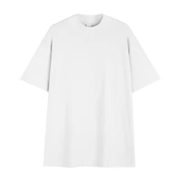 T-shirts pour hommes personnalisés de haute qualité, impression DTG/DTF, t-shirt uni 100% coton 280GSM, logo personnalisé, t-shirt oversize pour hommes, t-shirt blanc