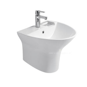 Venta al por mayor de fábrica Baño Wc Inodoro Juego de inodoro de dos piezas Artículos sanitarios Lavabo de cerámica Inodoro y lavabo colgado en la pared Juego de fregadero - Product Image 4