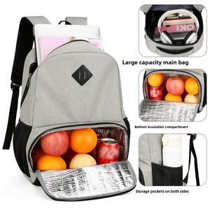Multifunctional Outdoor Travel Picnic Food Lunch Bag Insulated Daypack With USB Waterproof Cooler <b>Backpack</b> With Logo - Product Image 4