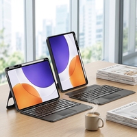 Nouveau clavier magnétique sans fil multi-angle réglable en gros pour fabricants, rotation à 360 degrés, rétroéclairage RVB pour Pad 7s