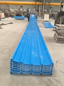 Tuile de <span class=keywords><strong>toiture</strong></span> en PVC HT1075 la plus vendue, durable, imperméable, légère, facile à nettoyer, ignifuge, en forme de trapèze, en UPVC, pour usage industriel - Product Image 6