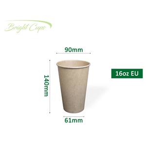 Café à emporter 16oz(EU) jetable à paroi unique Kraft-90MM boissons chaudes nourriture Double simple Kraft papier peint tasses Philippines - Product Image 2