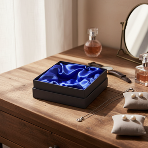 Scatola per Gioielli Blu con Fodera in Raso Art 281 - Product Image 3