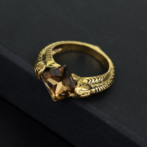 Bague Horcrux de Lord Voldemort en cristal taillé ovale vintage Wowei, Pierre de la Résurrection, Marvolo Gaunt, Reliques de la Mort, Cadeau d'anniversaire - Product Image 4