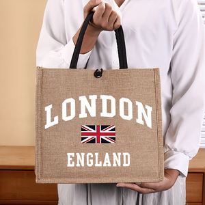 Sac à main en lin pour femmes, tendance, imprimable, logo personnalisable et lavable - Product Image 6