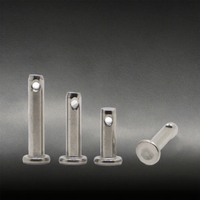 Goupilles cylindriques de positionnement M3M4M5M6-M30 en acier inoxydable 304 à tête plate avec trou
