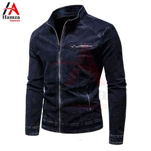 Veste en jean unisexe en coton lavé de haute qualité 340g col rabattu hiver à manches longues personnalisable imperméable - Product Image 2
