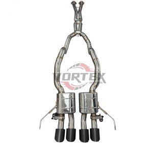 ระบบท่อไอเสียสแตนเลสสตีลประสิทธิภาพสูง Vortex สำหรับ Corvette C7 Stingray Z06 พร้อมวาล์วควบคุมท่อ X และคาร์บอน - Product Image 1