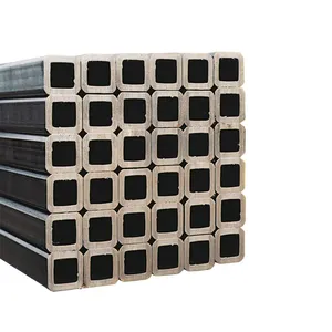 Mild Carbon Ms Iron Tubes Cheap Price Erw Black Square Pipe Welded Galvanized Square Steel Pipes