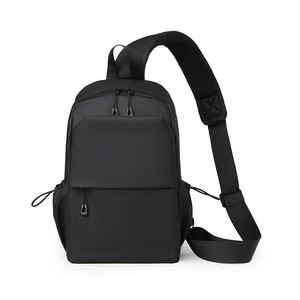 Lightweight Nylon <b>Leather</b> Chest Bag Men's <b>Backpack</b> Waterproof Diagonal Chest Bag Outdoor <b>Backpack</b> Cycling Bag - Product Image 3