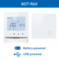 Termostato Inteligente WiFi para Caldera con Control Remoto RF, Programación de 7 Días y 6 Periodos, Control por Voz para Alexa y Google, Certificado CE RED EAC ROHS