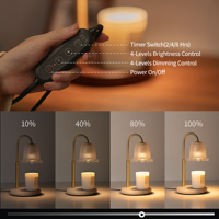 Lampe de table aromathérapeutique Aisilan Flower Ambient, lumière de bougie fondante