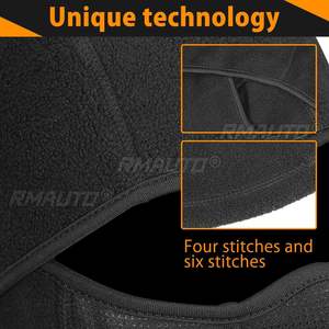 Cagoule intégrale unisexe chaude d'hiver en polaire thermique double, coupe-vent, imperméable, pour ski, moto, cyclisme - Product Image 2