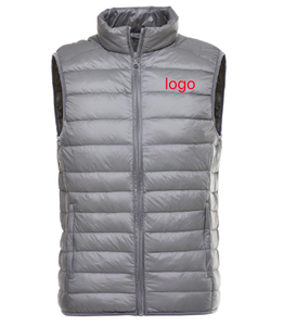 <span class=keywords><strong>Giacca</strong></span> con Logo personalizzato all'ingrosso piumino Casual leggero invernale caldo gilet nero in poliestere uomo <span class=keywords><strong>senza</strong></span> cappuccio gilet formale - Product Image 4