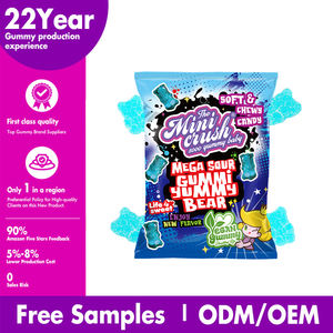 Fast Food orsetti gommosi dolce e Super acido fruttato gelatina di caramelle in scatole alla rinfusa certificato Halal - Product Image 4