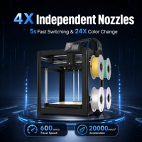 Imprimante 3D FDM CoreXY avec têtes d'impression multicolores, prototypage automatique haute vitesse, connectivité USB