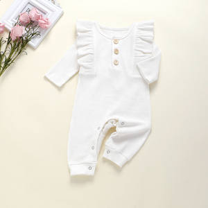 Ropa de Bebé en Oferta 2021, Mamelucos de Manga Larga para Otoño, Mameluco de Algodón 100% Acanalado, Mono para Bebés, Mamelucos para Niñas - Product Image 6