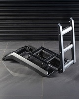 Échelle de camion pliable en aluminium léger, échelle d'accès au toit amovible avec conception antidérapante, échelle latérale pour pick-up