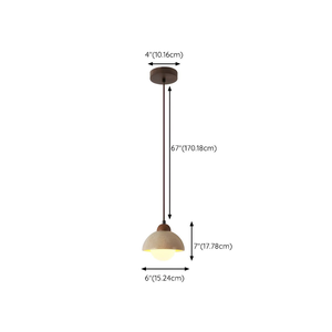 Luminaire suspendu rond en pierre <span class=keywords><strong>de</strong></span> travertin nordique, style Wabi Sabi, pierre naturelle, lustre pour hôtel, restaurant, salle à manger - Product Image 2