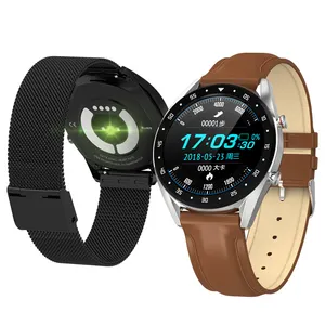 L7 Bt Smart Horloge Mannen Ecg + Ppg Hrv Hartslag Bloeddrukmeter IP68 Waterdichte Smart Armband Android Ios