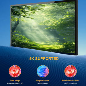 Affichage numérique multilingue 43/49/55/65 pouces, lecteur publicitaire LCD 4K, <span class=keywords><strong>kiosque</strong></span> d'affichage vidéo intérieur avec télécommande - Product Image 4