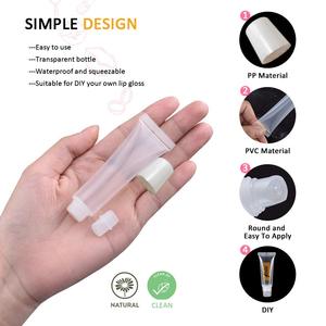 Emballages cosmétiques souples rechargeables de 15 ml avec logo personnalisé, tubes vides pour gloss à lèvres, vente en gros - Product Image 2
